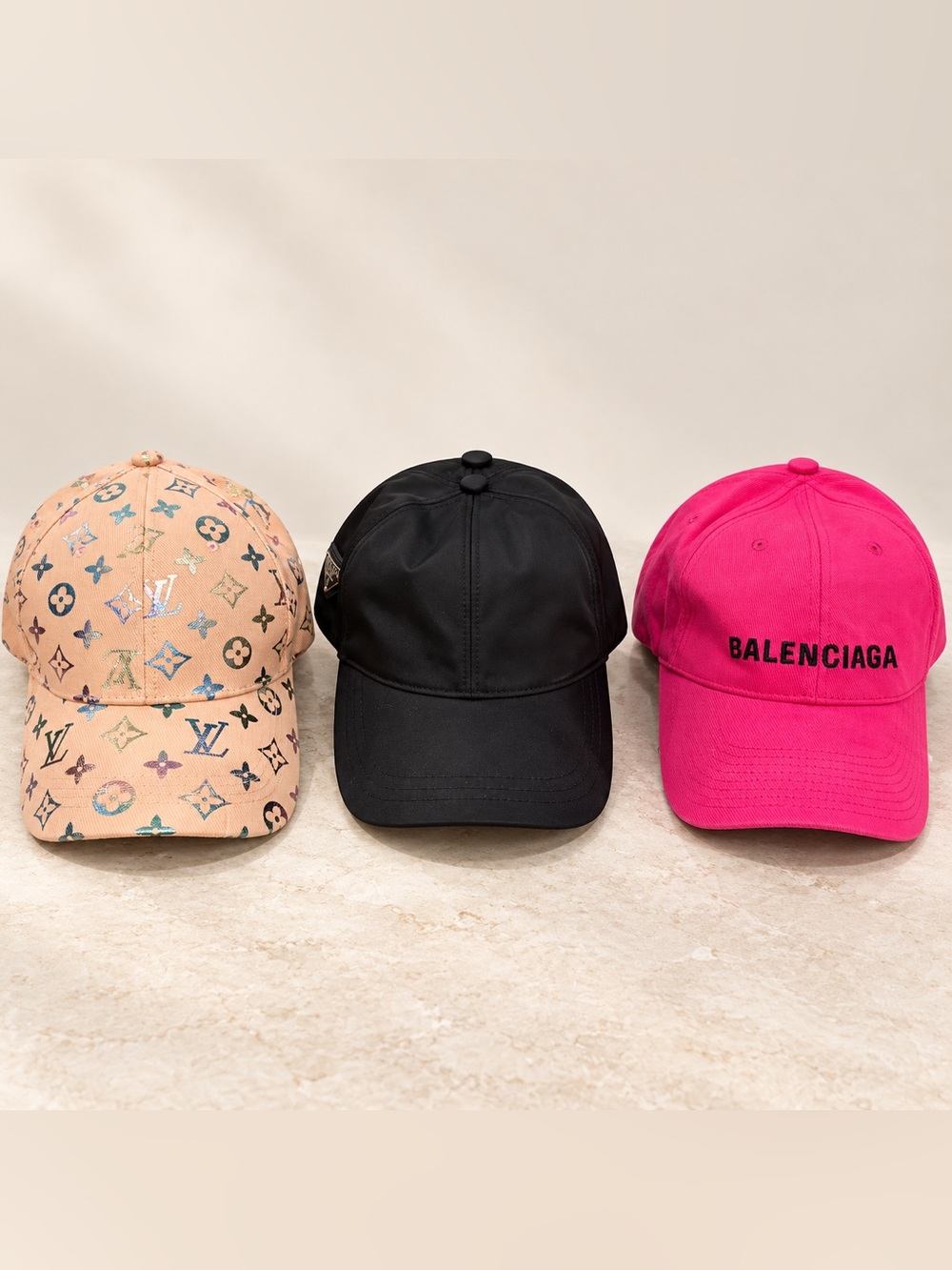 Monogramed Baseball hats set of three